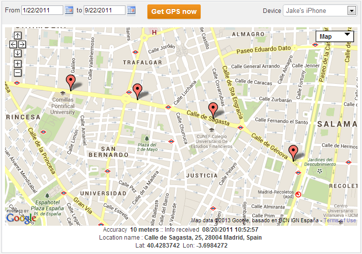 Download Free GPS tracker without installing on target phone and Track on Cell Phone